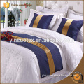 100% Cotton White Luxury Hotel Bed Linen / Bedding Set / Bed Sheets
